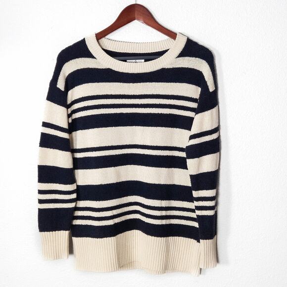 Lou & Grey Sweaters - Lou & Gray Women’s Sweater Small Coastal Minimal Capsule Knit Striped Pullover